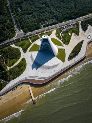 Sun Tower Visitors Attraction Bohai Rim Region China