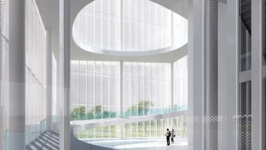 Rendering of the Atrium of Taichung Art Museum
