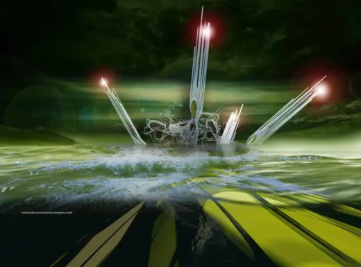 Tsunami Submersible Emergency Hotel the Pacific Ocean