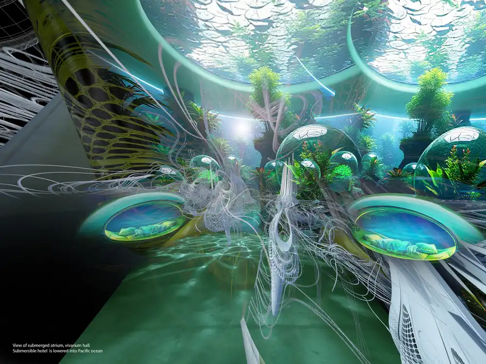 Tsunami Submersible Emergency Hotel the Pacific Ocean