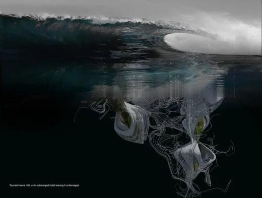 Tsunami Submersible Emergency Hotel the ocean