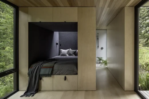 Whidbey Island bedroom open plan design