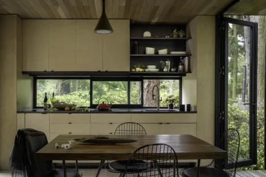 Whidbey Puzzle Prefab, WA island building interior design