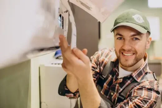 HVAC partner work man