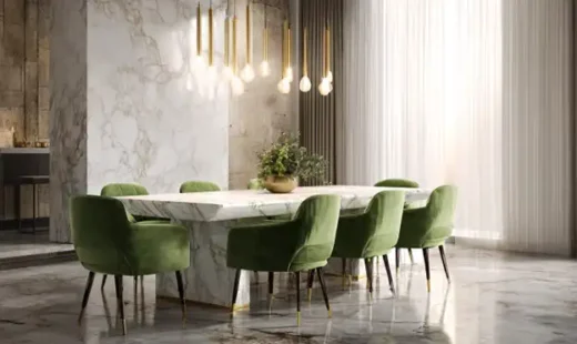 Green dining chairs the perfect statement piece