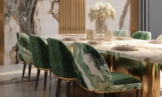 Green dining chairs the perfect statement piece