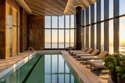 The Greenwich by Rafael Vinoly, New York tower pool