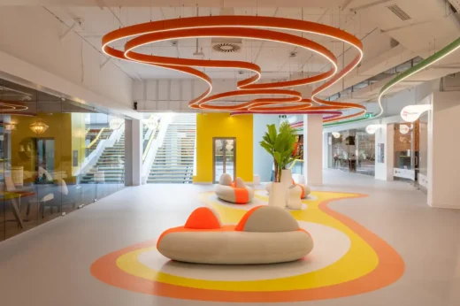 MaxCity Budapest mall interior design by Karim Rashid