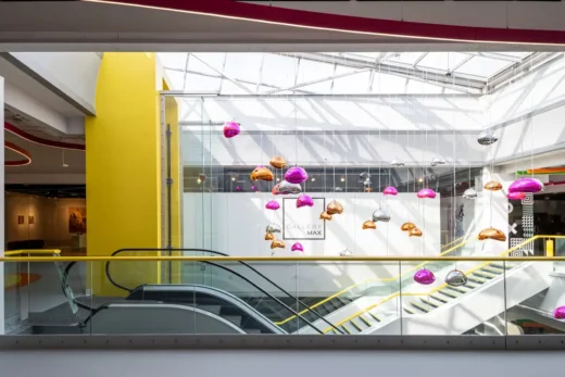 MaxCity Budapest mall interior design by Karim Rashid