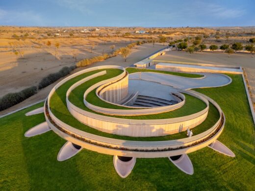 Modern Indian spiral building - international property