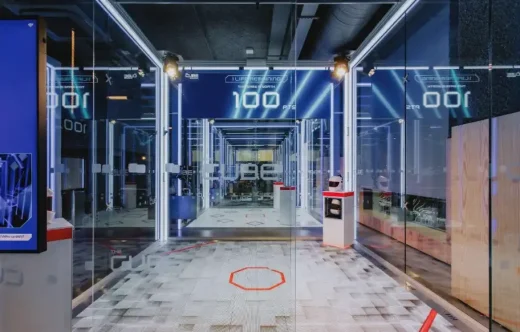 The Cube Canary Wharf London interior installation