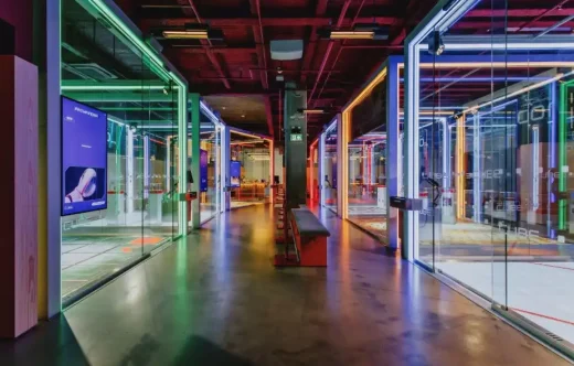 The Cube Canary Wharf London interior installation