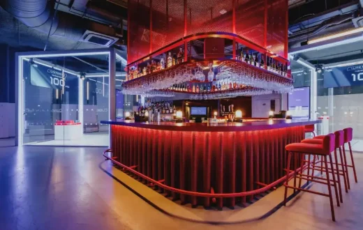 The Cube Canary Wharf London interior installation