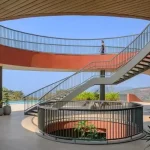 Maharashtra modern house India stairs