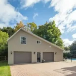 Compact garage designs: home backyard storage expansion