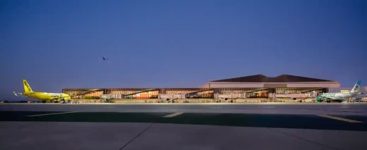 Midfield Sattellite Councourse South LAX Los Angeles USA night