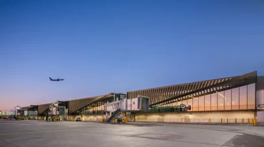 Midfield Sattellite Councourse South LAX Los Angeles USA architecture project