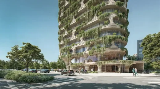 Qapital Tower Quito Ecuador mixed-use building lateral view