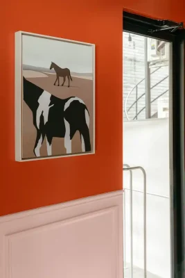 Dalmata gelato shop Montreal Quebec horse