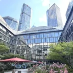 Junghof Frankfurt office building courtyard