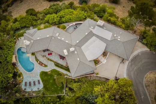 1131 Miradero Road Beverly Hills house roof