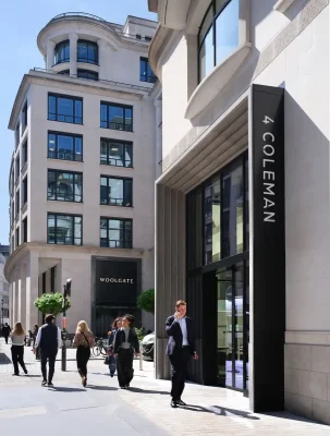 4 Coleman Street, City of London office refurb