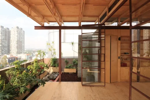 Azotea Sagredo Mexico City roof structure