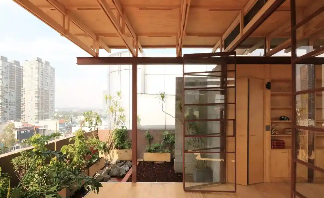 Azotea Sagredo, Mexico City roof structure