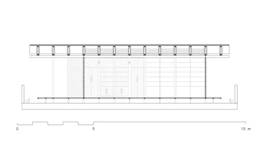 Azotea Sagredo Mexico City roof structure elevation