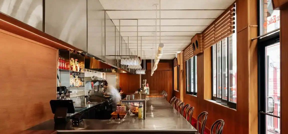 Bar Edicola, Montreal, Quebec cafe interior design