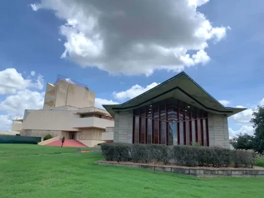 Danforth Chapel with the Annie Pfeiffer Chapel