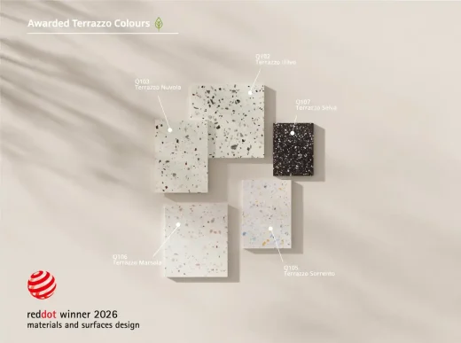 HIMACS Terrazzo Designs receive Red Dot Design Award 2026