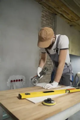House restoration construction work