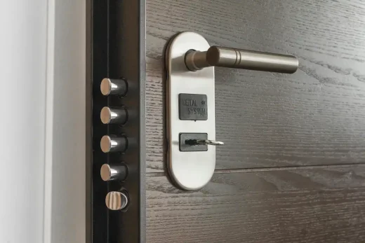 House secure door handle latch lock