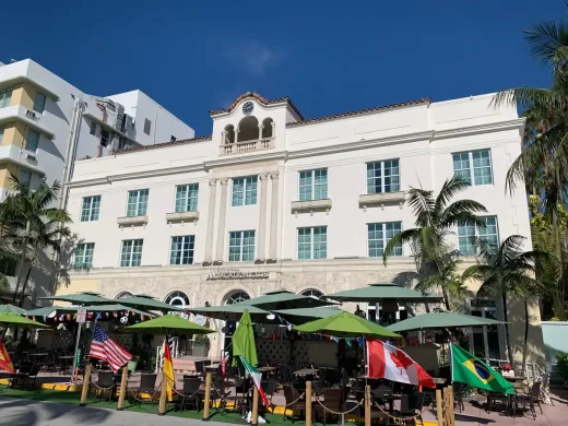 Miami Beach Art Deco building on Ocean Drive