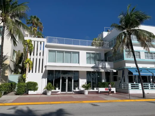 Miami Beach Art Deco building on Ocean Drive