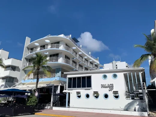 Miami Beach Art Deco building on Ocean Drive