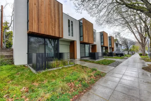 Modern houses design gardens car railings