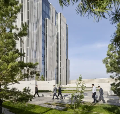 National Bank of the Republic of Kazakhstan headquarters building design by ZHA