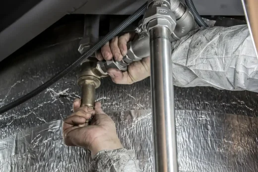 New water connection pipe work