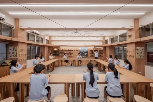 Qingshan Forest Junior High School Classroom Taipei Taiwan
