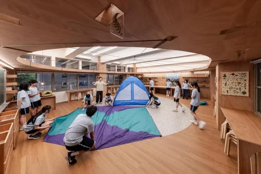 Qingshan Forest Junior High School Classroom Taipei Taiwan