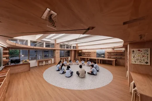 Qingshan Forest Junior High School Classroom Taipei Taiwan