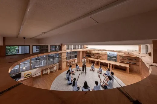 Qingshan Forest Junior High School Classroom Taipei Taiwan