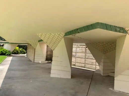 Roux Library esplanades