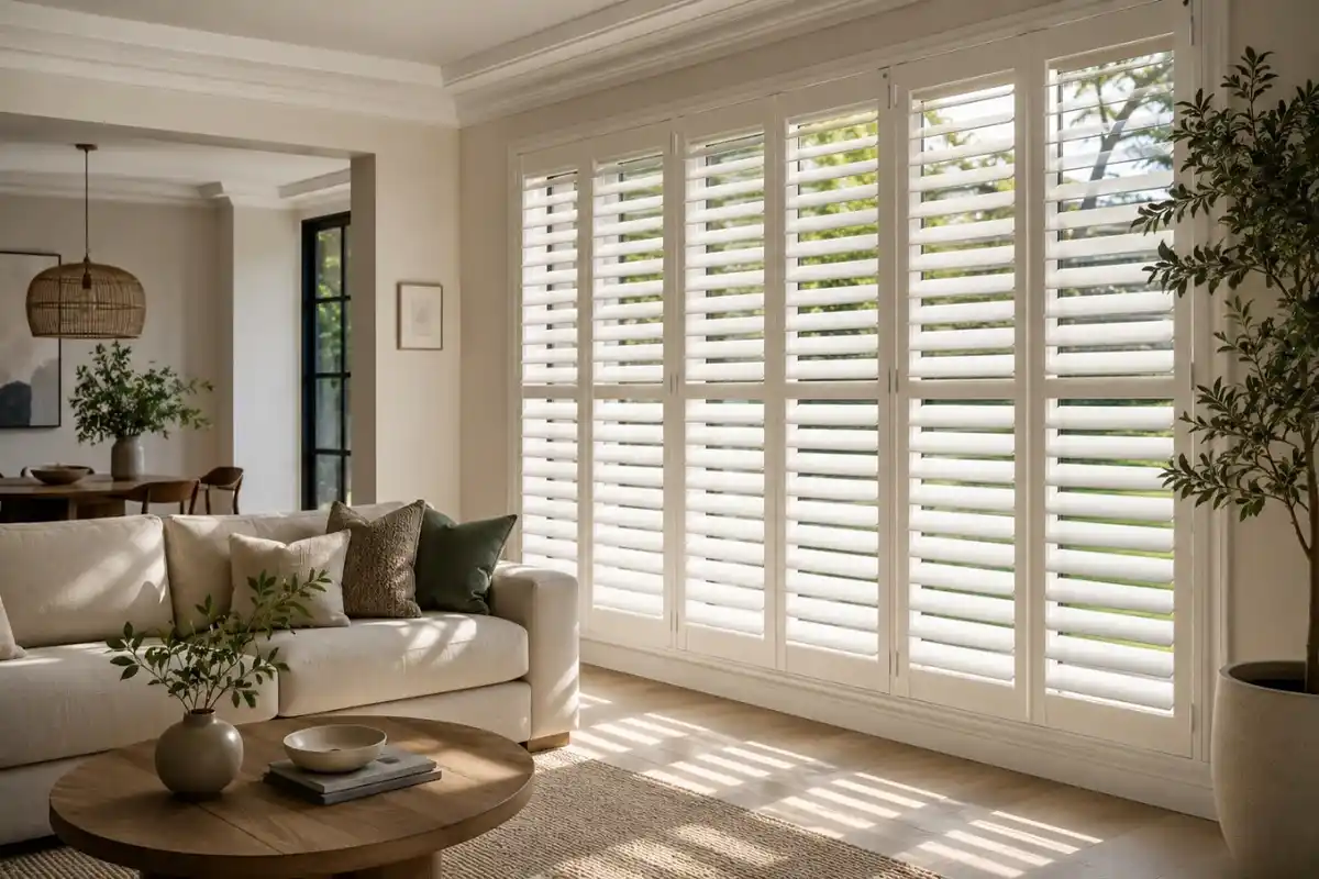 Window shutters in contemporary residential architecture