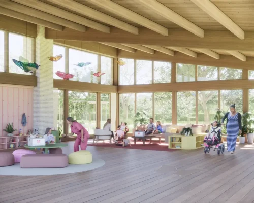 Abigail E. Keller Foundation building design by Michael Hsu Office of Architecture