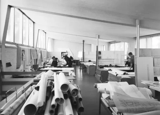 Studio Aalto, 1954–55, 1962–63. Drawing Hall in 1950s