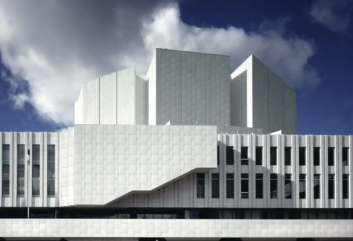 Finlandia Hall Helsinki building facade