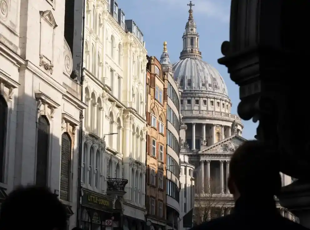 Fleet Street public realm London St Pauls Cathedral building
